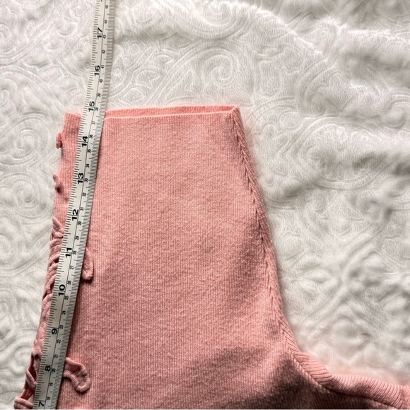 Elegant Peach Lace Women's Blouse - Picture 8 of 8